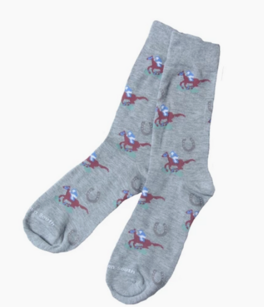 Grey Raceday Socks